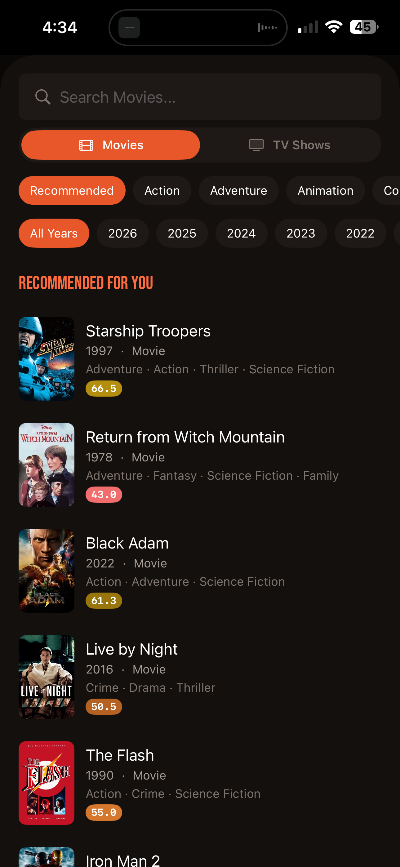 App screenshot